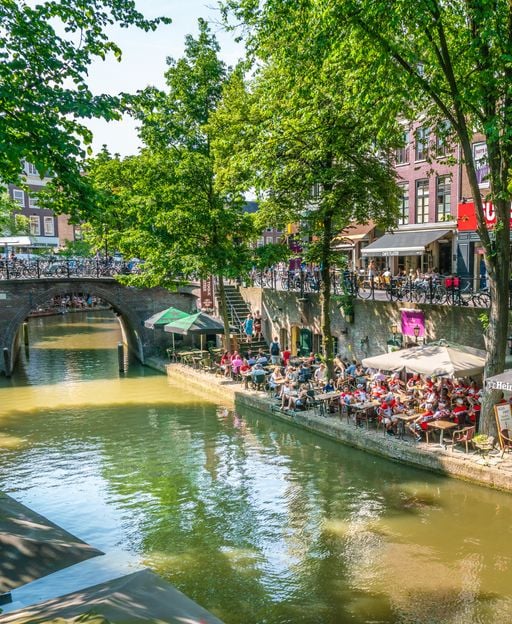 The Dutch Canal City That Hid Its Cafés Below the Waterline